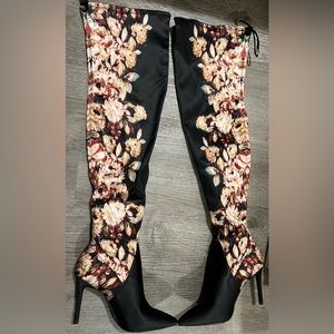 Jessica Simpson Womens Lessy Pointed Toe Over Knee Boot